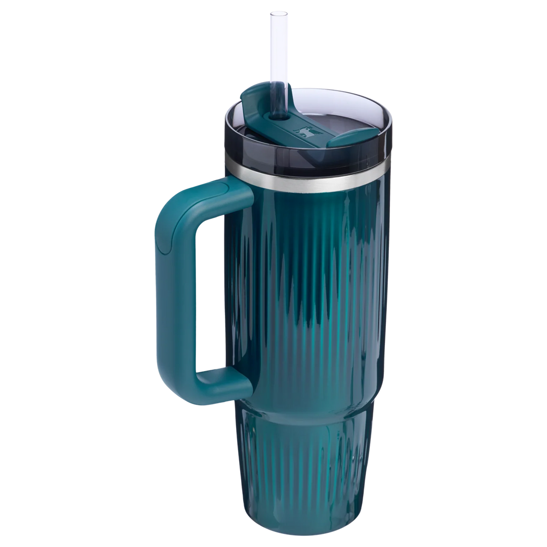 Quencher® H2.0 Fluted Tumbler Pipetli Termos Bardak | 0.89 LT